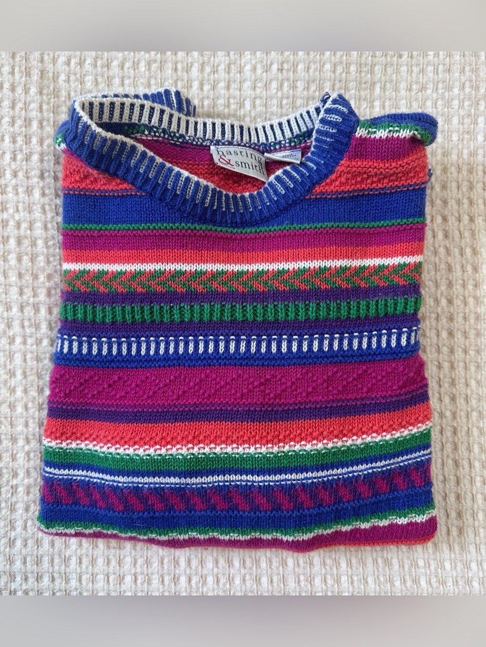 Hasting & Smith multicolor Striped Crewneck Sweater- Used very good condition - Picture 4 of 4